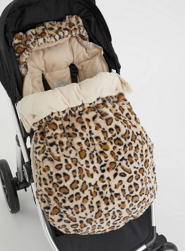 Leopard store print footmuff